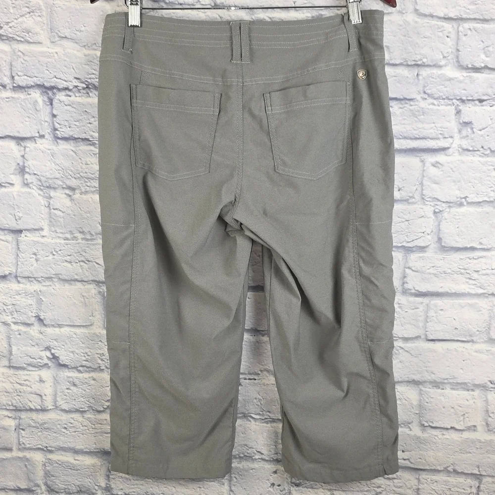 Kuhl Trekr Kapri Women Gray Outdoor Hiking Stretch Capri Pants Size 10 32X19 - Picture 3 of 9